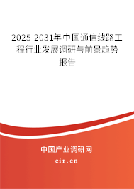 2024-2030年中國通信線路工程行業(yè)發(fā)展調(diào)研與前景趨勢報(bào)告