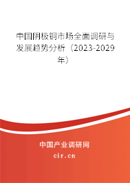 中國陰極銅市場全面調研與發(fā)展趨勢分析（2023-2029年）