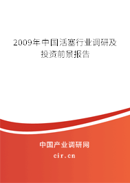 2009年中國(guó)活塞行業(yè)調(diào)研及投資前景報(bào)告