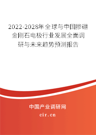 2022-2028年全球與中國摻硼金剛石電極行業發展全面調研與未來趨勢預測報告