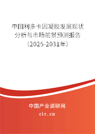 中國利多卡因凝膠發展現狀分析與市場前景預測報告（2025-2031年）