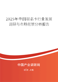 2025年中國聯(lián)名卡行業(yè)發(fā)展調(diào)研與市場(chǎng)前景分析報(bào)告