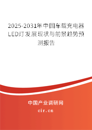 2025-2031年中國車載充電器LED燈發展現狀與前景趨勢預測報告