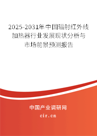 2025-2031年中國輻射紅外線加熱器行業發展現狀分析與市場前景預測報告