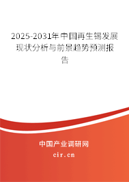 2025-2031年中國再生錫發展現狀分析與前景趨勢預測報告