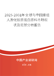 2025-2031年全球與中國(guó)重組人源化膠原蛋白原料市場(chǎng)現(xiàn)狀及前景分析報(bào)告
