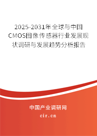 2025-2031年全球與中國CMOS圖像傳感器行業發展現狀調研與發展趨勢分析報告