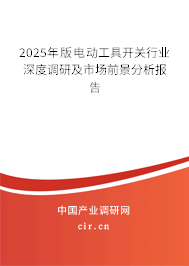 2025年版電動工具開關行業深度調研及市場前景分析報告
