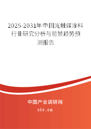 2025-2031年中國光觸媒涂料行業研究分析與前景趨勢預測報告