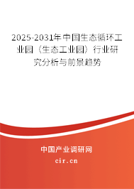 2025-2031年中國生態循環工業園（生態工業園）行業研究分析與前景趨勢
